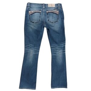 Miss Me Signature Boot Embroidered Bling Jeans